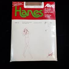 Vintage New Hanes Pantyhose Dated From 1980