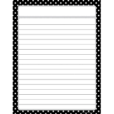 Details About Black Polka Dots Lined Chart Teacher Created Resources Tcr7677