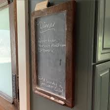 Rustic Wood Framed Chalkboard Kitchen