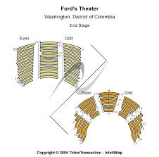 Fords Theatre Tickets Fords Theatre Seating Charts
