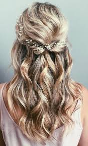 Images are not enough so we added video guides for you. Simple Half Up Half Down Bridal Hair Half Up Wedding Hair Bridal Hair Half Up Half Down Elegant Wedding Hair
