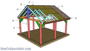 16x16 pavilion roof plans