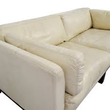 decoro decoro off white leather sofa