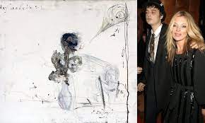 Pete doherty tells how he is fed up of people claiming he can't talk about kate moss and shows his annoyance at constant. Bizarre Portrait Pete Doherty Drew Of Himself And Kate Moss Using His Own Blood On Sale For 5 000 Daily Mail Online