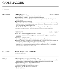 administrative istant resume sles