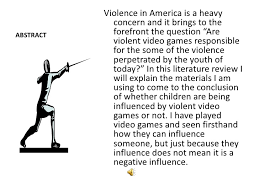 How to Write a Critical Essay on Literature   Millsaps College        Pros and Cons of Video Game Violence