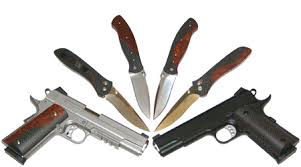 Image result for images for guns and knives