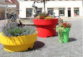 Large Colorful Flower Pots