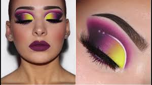 purple shadow lips makeup tutorial