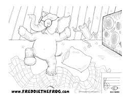 Kids love cartoon and they totally get involved when. Thump In The Night Coloring Freddie The Frog