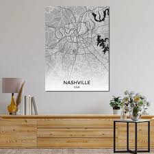 Nashville Usa In 2023 Nashville Map