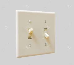 A Double Toggle Light Switch On An Isolated Background Stock Photo Picture And Royalty Free Image Image 4584828