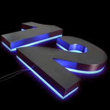 China Custom Made Fabricated Backlit Outdoor Led Illuminated House Numbers Photos Pictures Made In China Com