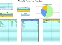 excel budgeting template