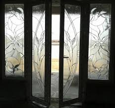 Silver Stained Glass Door For Doors