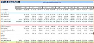 Simple Cash Flow Projection Template Free Excel Income