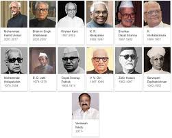 1947 to 2017, around 14 presidential elections have been done for which 14 persons have been the president of india and three acting as presidents. List Of Vice Presidents Of India Since 1952 Till Date