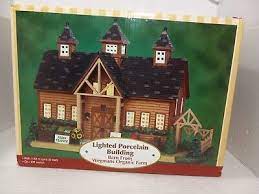 lemax porcelain lighted barn from