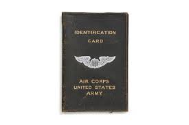 The military id card is an essential part of accessing your benefits, without it you may not be able to get on base, go to the commissary, child care, or get health care. Army Air Corps Id Card Holder Air Mobility Command Museum