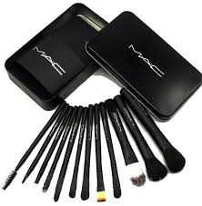 12 7 piece makeup brushes with