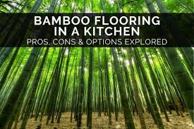 bamboo flooring in a kitchen pros