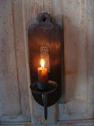 Wall Sconce Candle Holder Wood Hanging