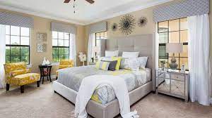 What color curtains with gray walls. 15 Visually Pleasant Yellow And Grey Bedroom Designs Home Design Lover