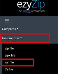 how to open rar file in android with