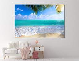 Large Wall Art Canvas Print Tropical