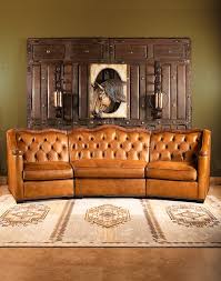 Branson Tufted Leather Sofa