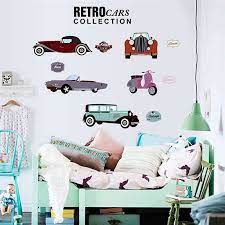 Retro Cars Wall Sticker Decals Home