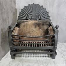 Antique Sunburst Cast Iron Fire Basket
