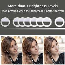 Lst Selfie Light Rechargeable 38 Led Dimmable Clip Ring Lights Fillin Lighting Portable For Iphone Tablet I Selfie Light Selfie Ring Light Camera Photography