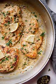 Creamy Chicken Piccata With Garlic Recipe Little Spice Jar gambar png