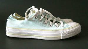 Converse All Star Light Blue Canvas Low Top Shoes Mens Size 5 Womens 7