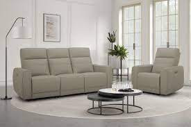 Genuine Leather Power Reclining Sofa