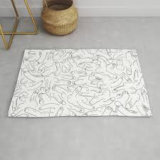 pattern black rug by prepuce