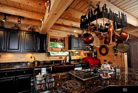 kitchen cabinets in log homes