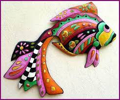 Outdoor Metal Wall Art Metal Fish Wall Art