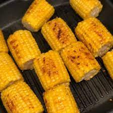 Fresh Corn On The Cob Grilled Indoors Pams Daily Dish gambar png
