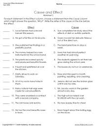 cause and effect worksheet  th grade   Saferbrowser Yahoo Image Search  Results 