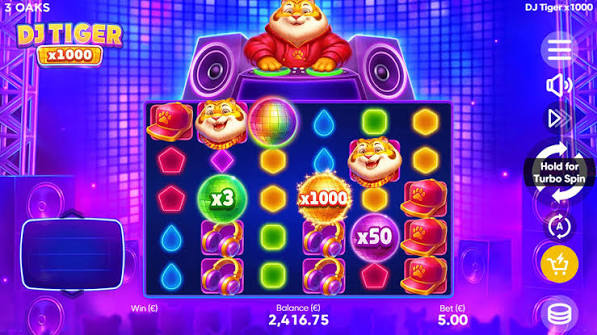 DJ Tiger x1000 - 3 Oaks Gaming