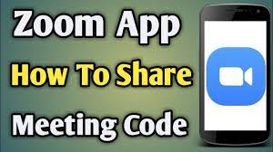 how to share zoom meeting link in