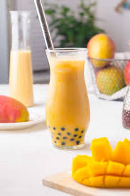 mango bubble tea homemade mango milk