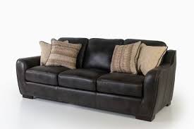 Luxe Coal Leather Sofa By Simon Li
