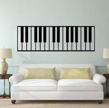 Piano Keys Wall Art Decal Sticker Home