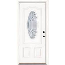 Hand Fiberglass Prehung Front Door