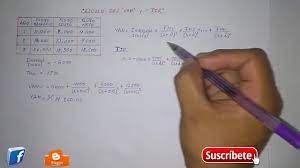 irr manual calculation exercise