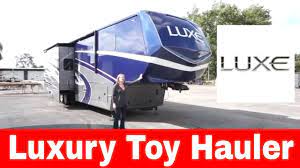 luxe 44fb toy hauler fifth wheel