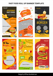 fast food banner templates collection